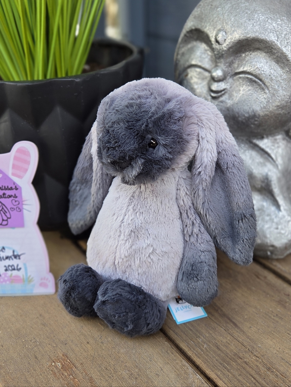 NWT Customized Jellycat Medium Bashful Bunny " Bradley" - Picture 2 of 7